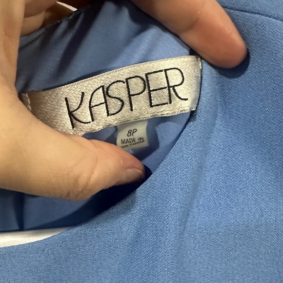 Kasper Sleeveless Blue Dress - Picture 2 of 4